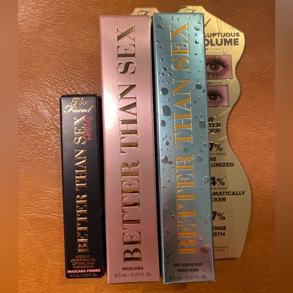Too Faced Better Than Sex Mascara Trio (NEW) (WILL SELL TOGETHER OR SEPARATE) - Picture 3 of 14